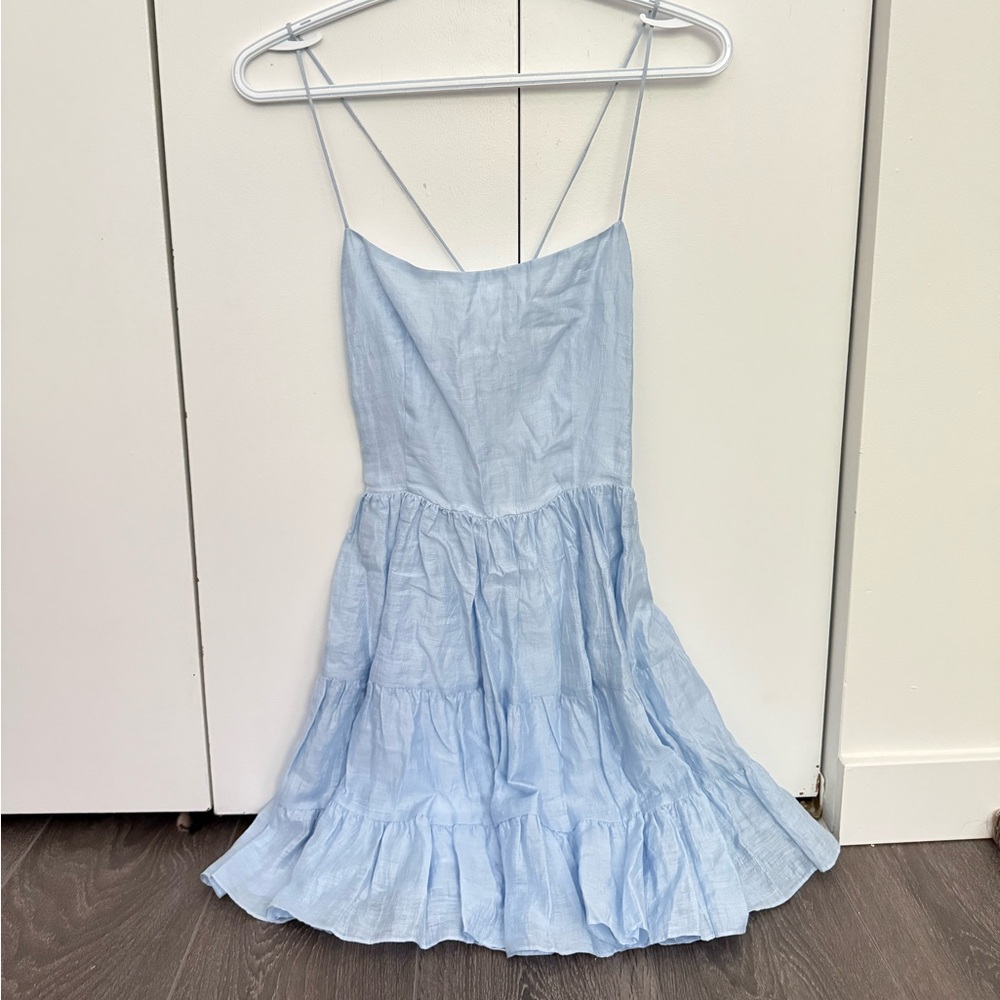 Sandro Sky Blue Sleeveless Dress
